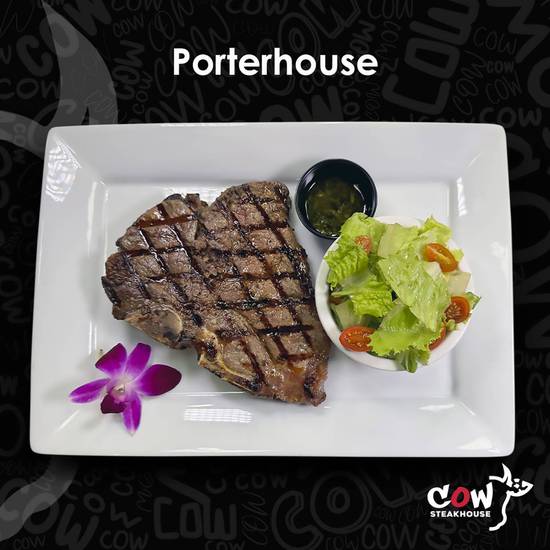 Porterhouse steak at Cow Steakhouse