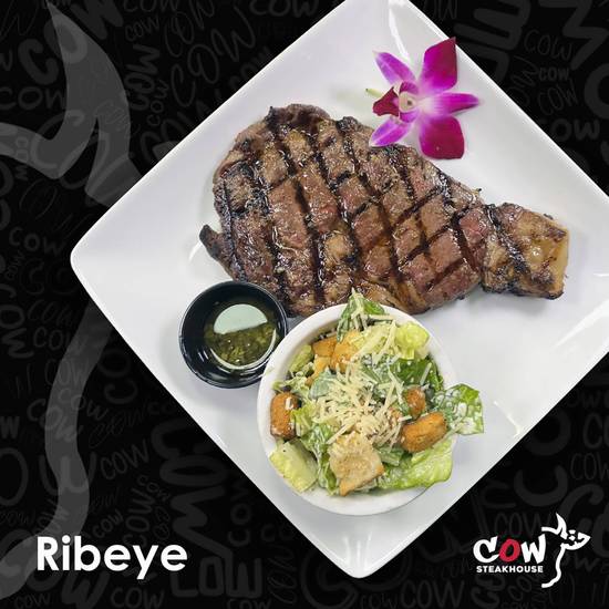 Ribeye steak at Cow Steakhouse